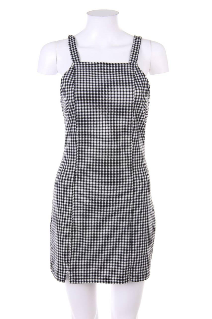 Carou Bershka Minikleid mit Karo-Muster