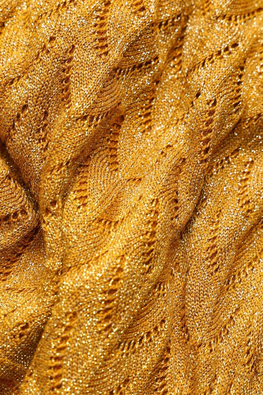 Carou Zara Knit Maxi-Kleid aus Lochstrick mit Glitzer JETZT KAUFEN