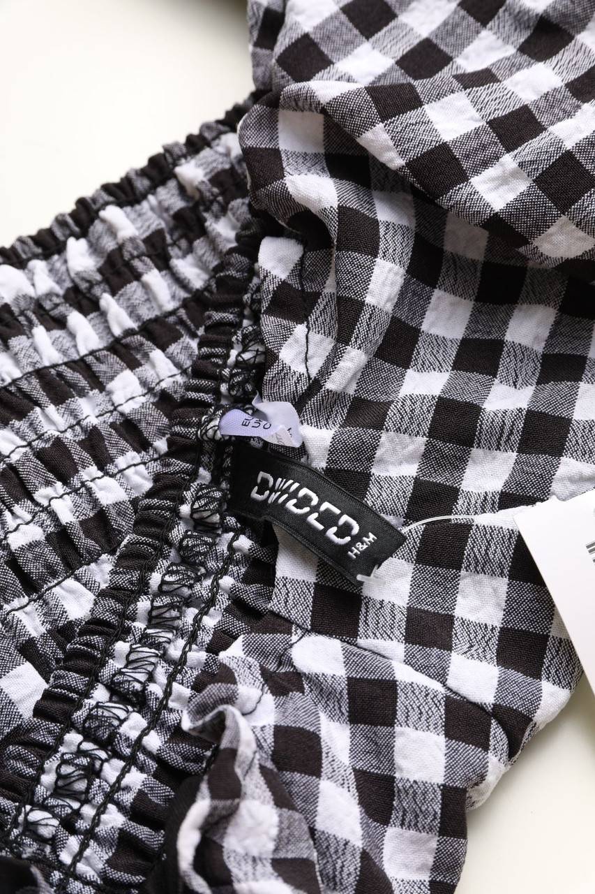 Carou H&M DIVIDED Cropped-Kurzarm-Bluse mit Puffärmeln Letzte 2 Tage
