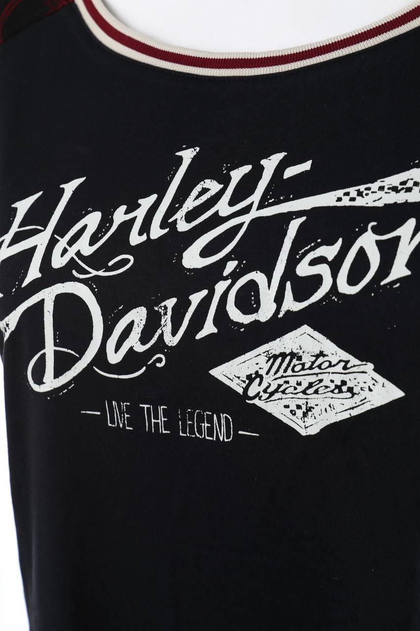 Carou HARLEY DAVIDSON Kurzarm-Shirt mit Logo-Print Letzter Tag