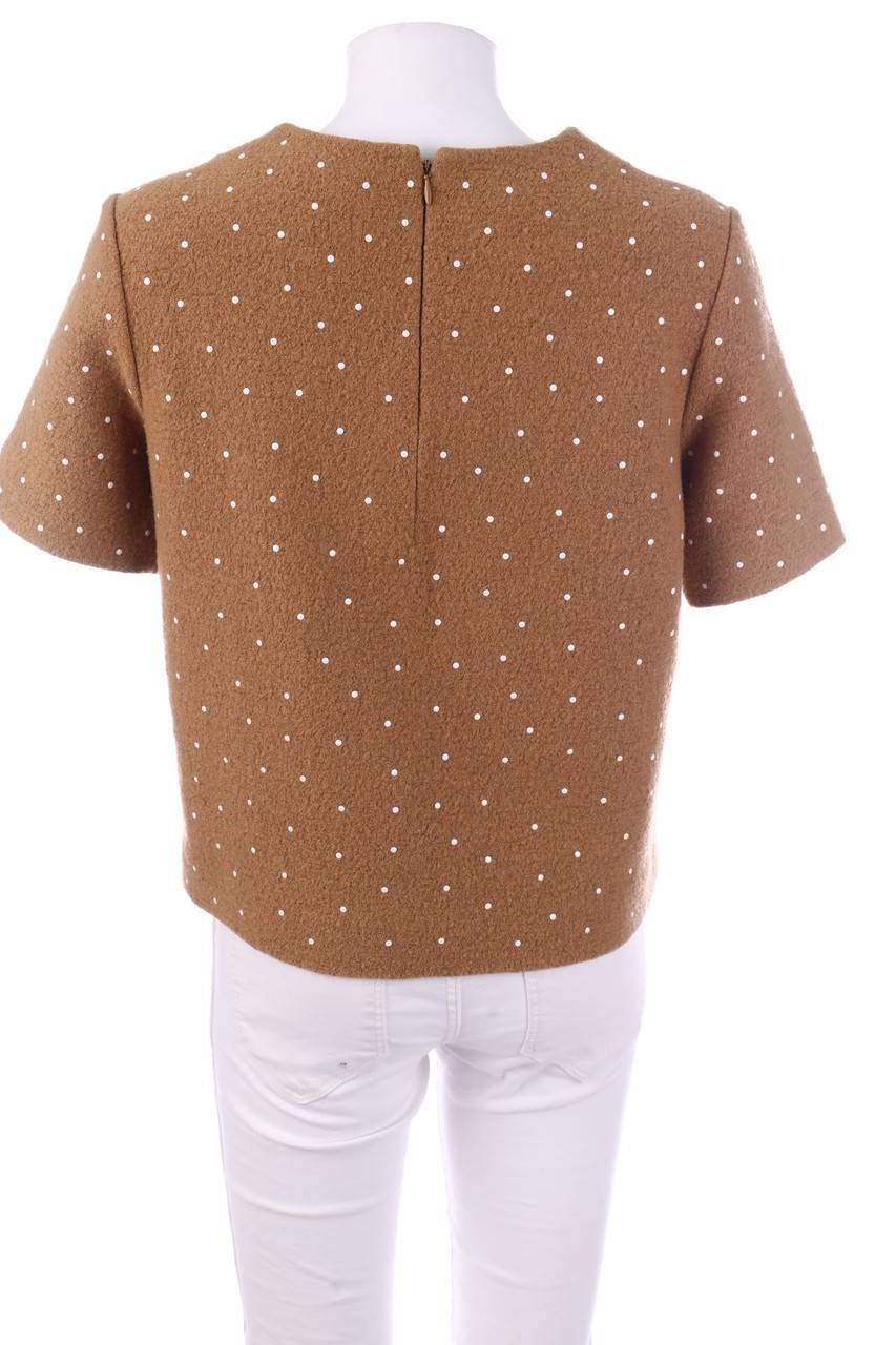 Carou COS Kurzarm-Bluse aus Woll-Mix Bis zu 65% Rabatt