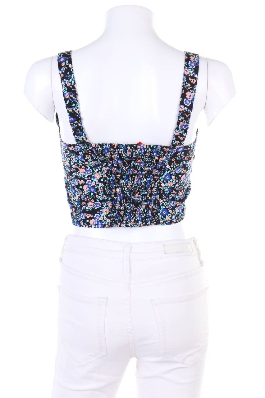 Carou H&M DIVIDED Crop-Top mit Blumen-Print Sonderangebot der Fabrik
