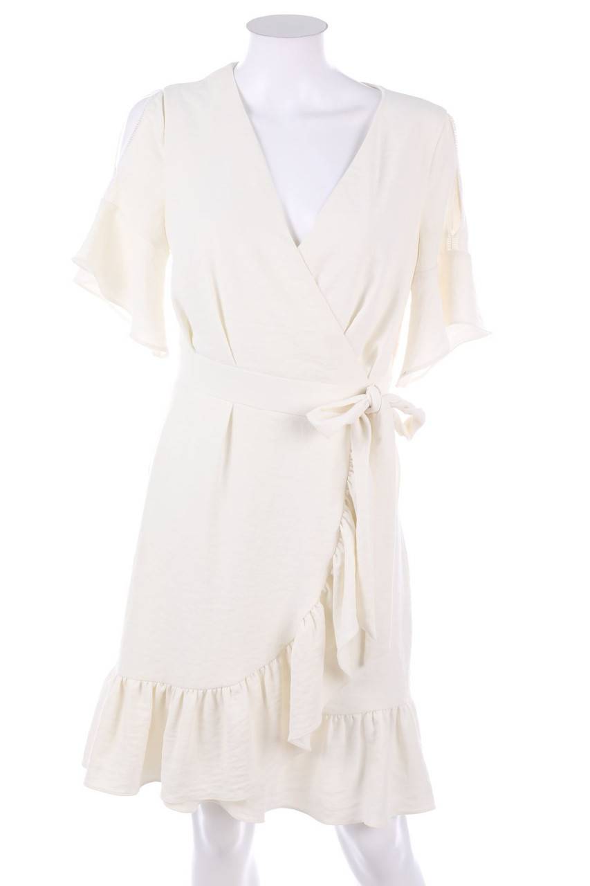 Carou MORGAN Cold-Shoulder-Kleid in Wickel-Optik mit Volants zollfrei