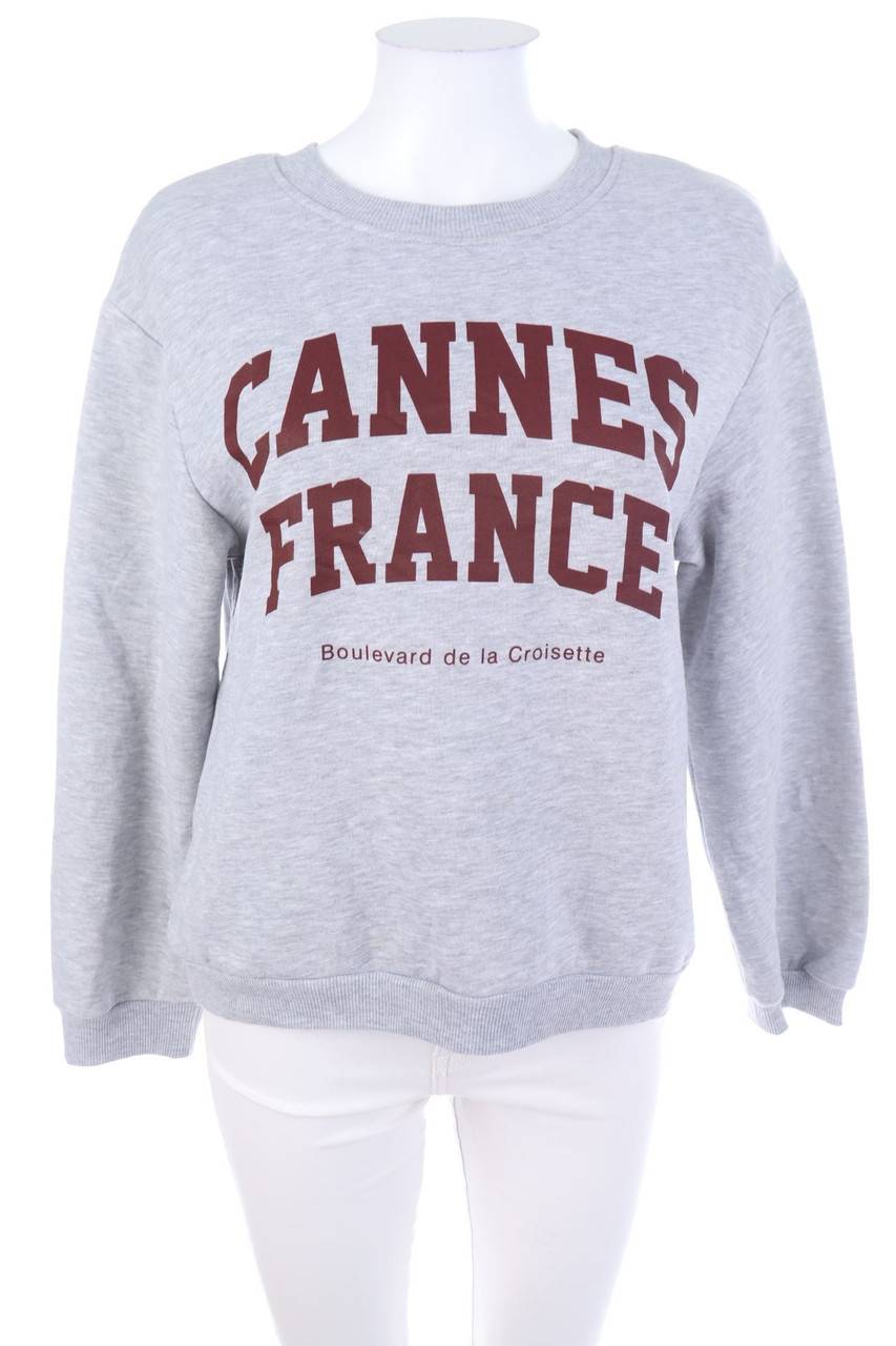 Carou ZARA Sweatshirt mit Statement-Print Kostenloser Versand