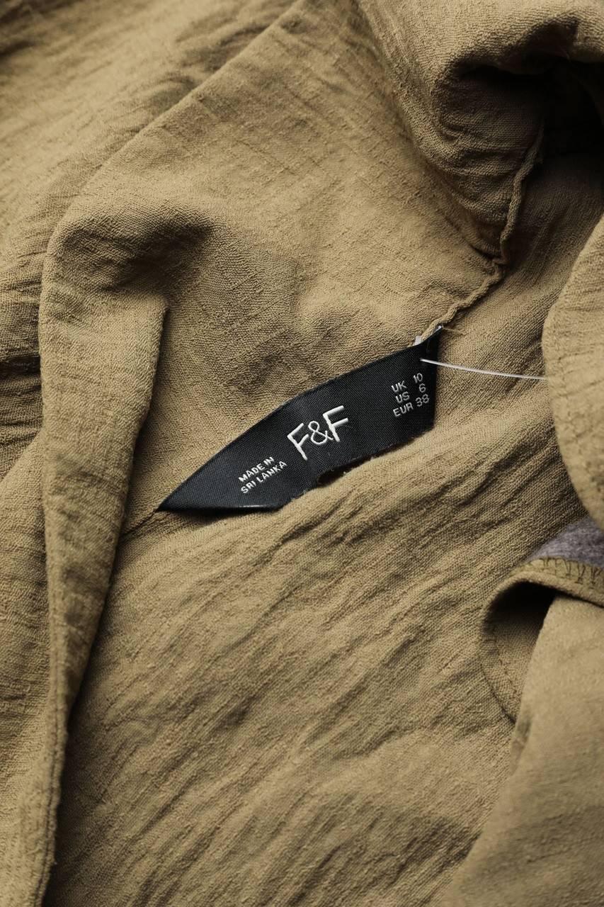 Carou F&F Kurzarm-Bluse im Safari-Stil Heißer Verkauf