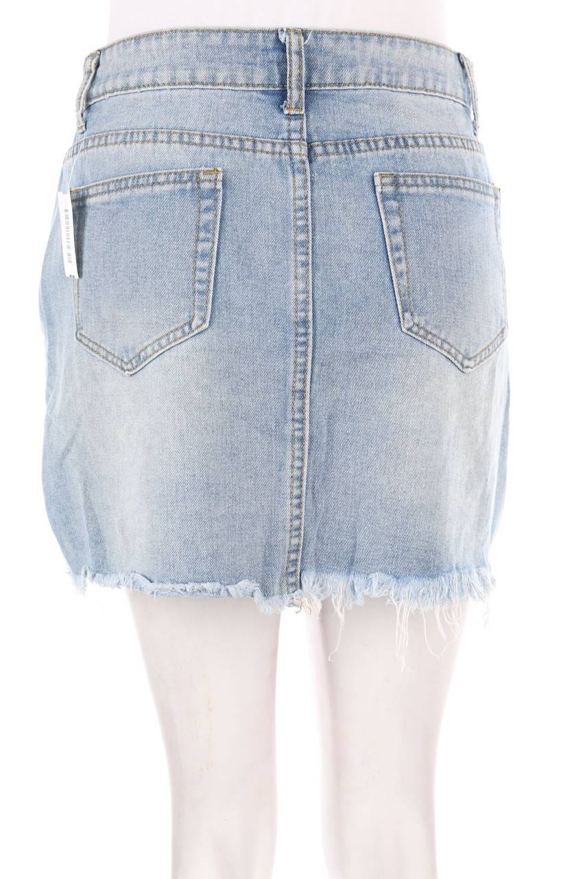 Carou SHEIN Destroyed-Mini-Jeansrock Discount Store für neue Produkte