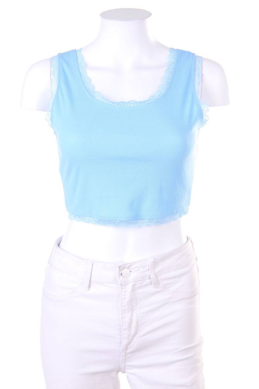 Carou SHEIN Crop-Top mit Spitze