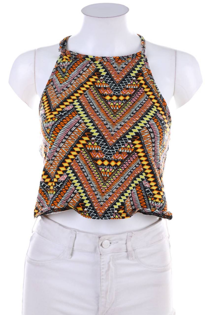 Carou H&M Cropped-Neckholder-Top Im Verkauf
