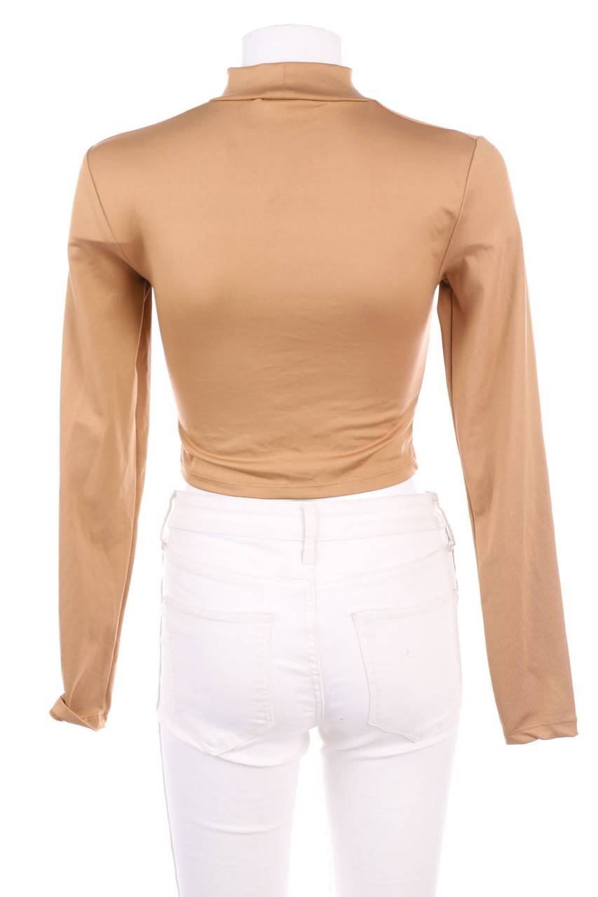 Carou AMISU Cropped-Longsleeve-Shirt mit Raffungen Rabatt
