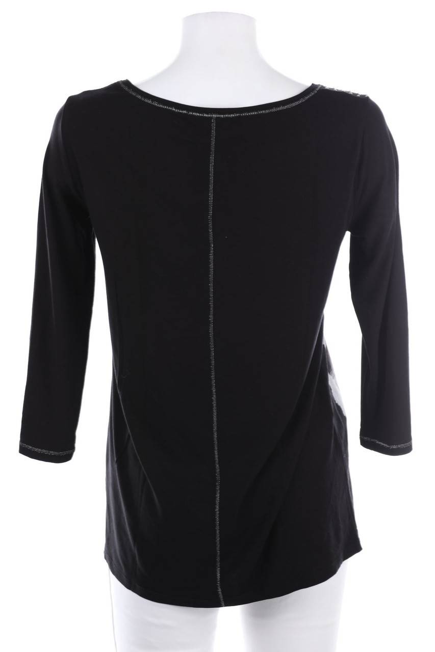 Carou monari Print-3/4-Arm-Shirt mit Strass-Steinen Black Friday