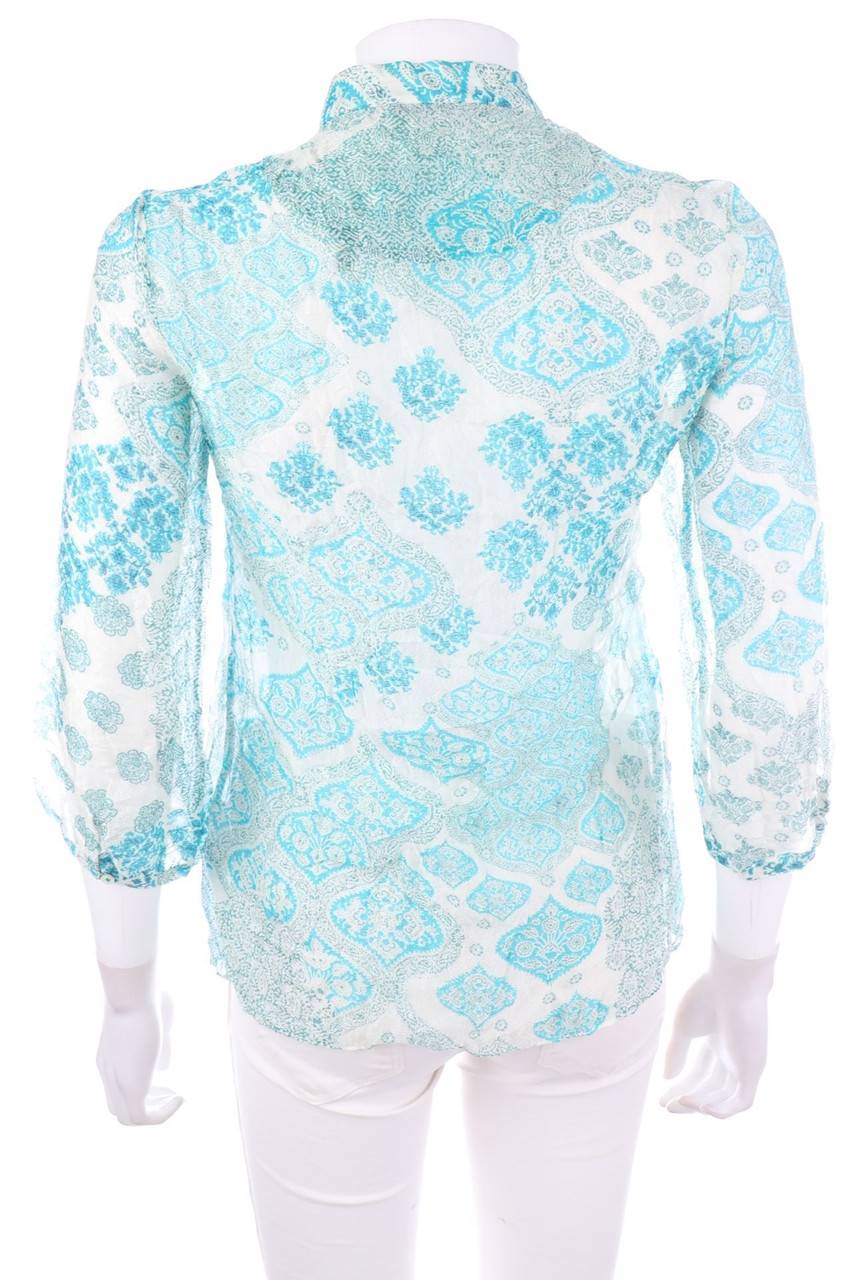 Carou Massimo Dutti Seiden-Bluse mit floralem Muster Bis zu 65% Rabatt