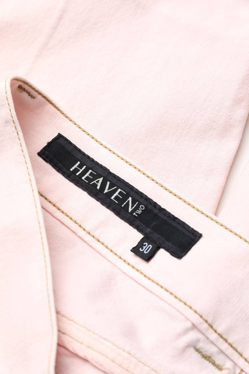 Carou HEAVEN TWO Straight Cut Jeans mit Logo-Patch 50% Rabatt mit kostenlosem Versand