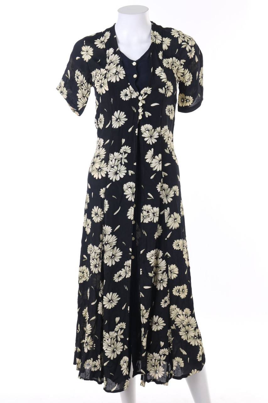 Carou VINTAGE Midikleid im Layer Look mit Blumen-Print Online Outlet