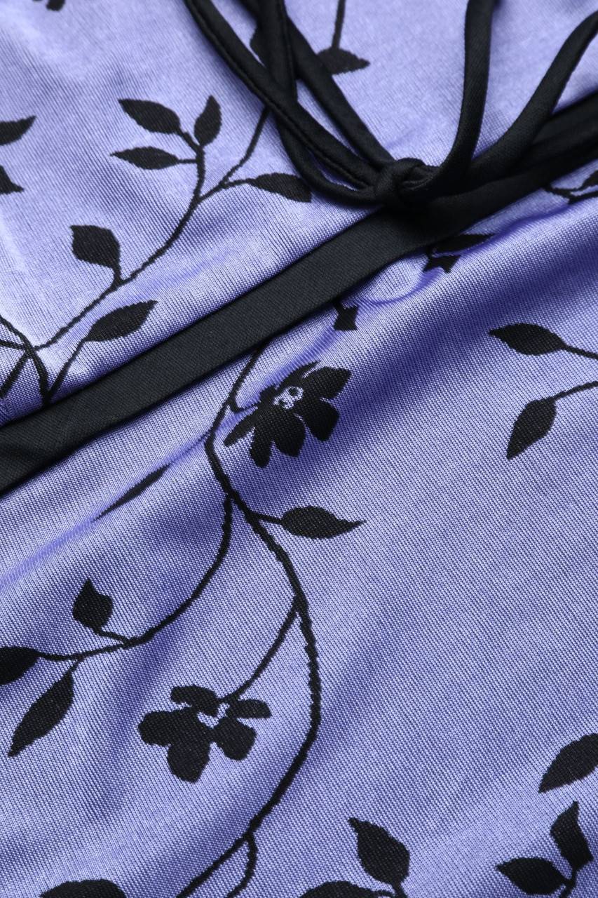 Carou VINTAGE Y2K-Top mit Blumen-Print Super Sparpreis