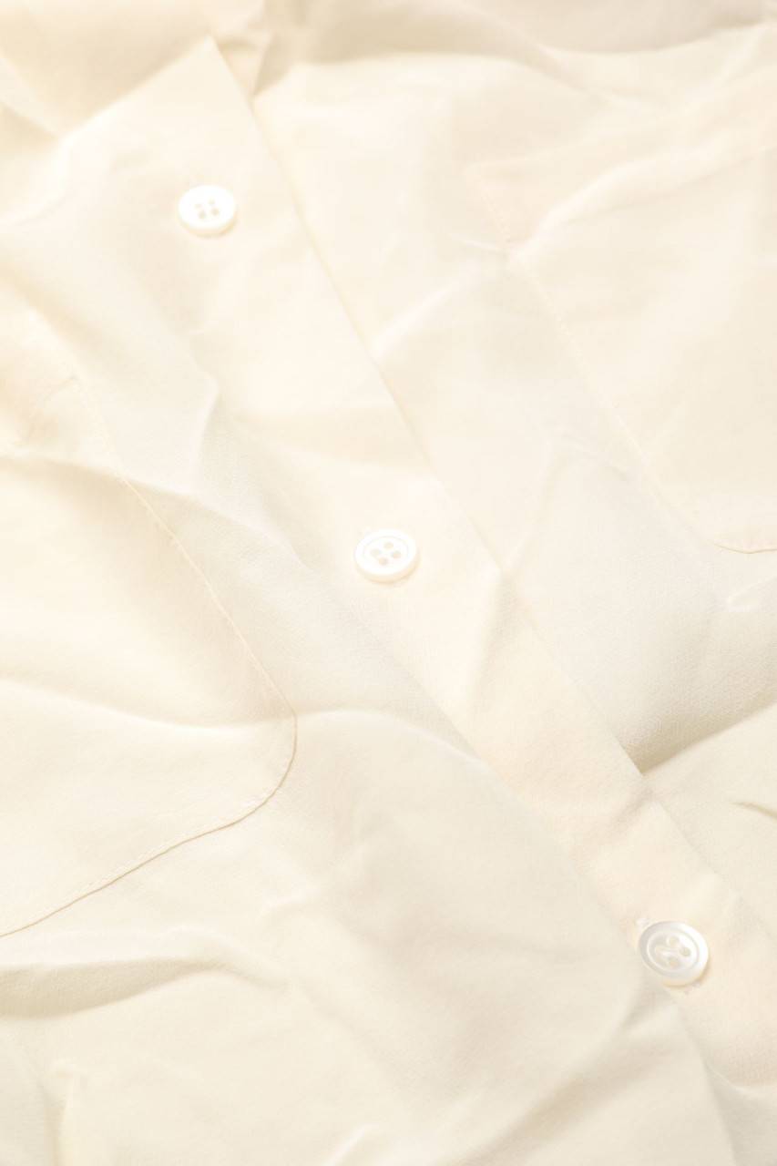 Carou VINTAGE Seiden-Hemd-Bluse mit kurzem Ärmel Letzter Tag