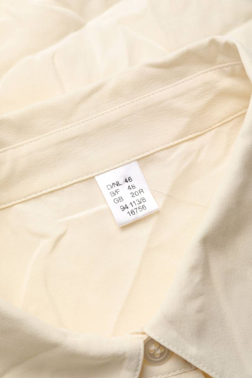 Carou VINTAGE Seiden-Hemd-Bluse mit kurzem Ärmel Letzter Tag
