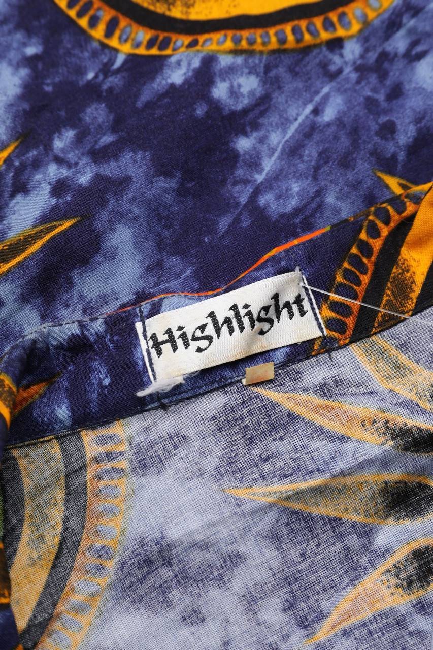 Carou VINTAGE Kurzarm-Bluse mit Print 50% Rabatt mit kostenlosem Versand