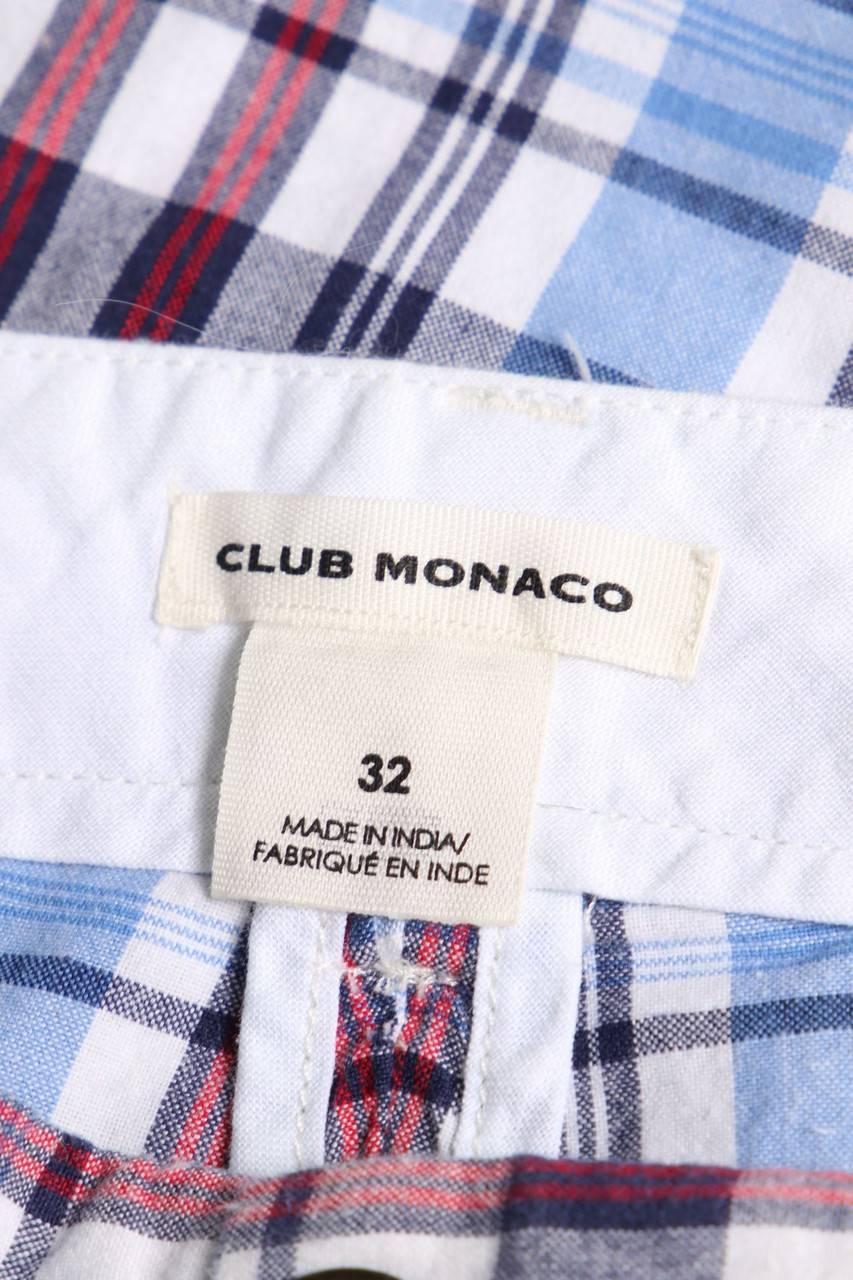 Carou CLUB MONACO Chino-Shorts mit Karo-Muster Fabrikverkauf