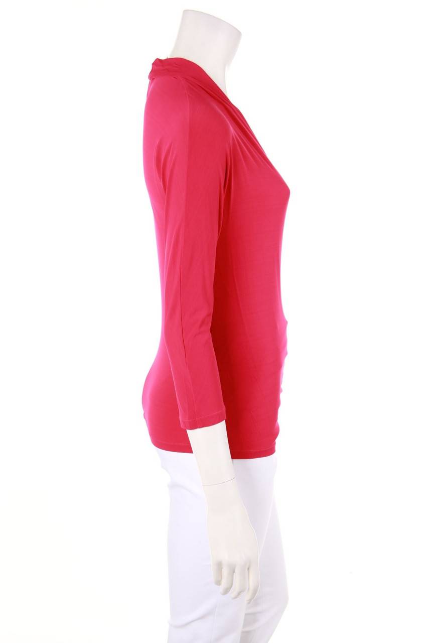 Carou Max Mara STUDIO 3/4-Arm-Shirt in Wickel-Optik mit Raffungen Sonderangebot