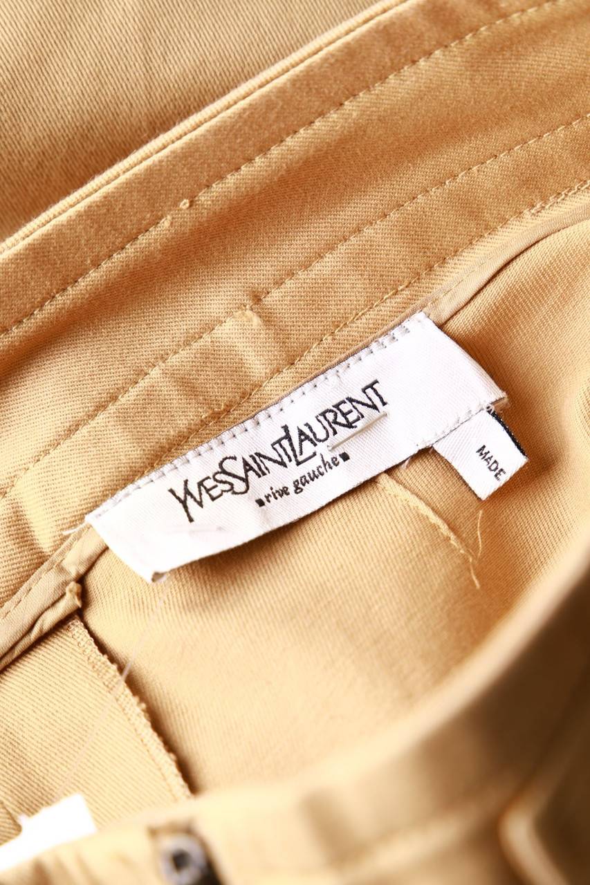 Carou YVES SAINT LAURENT rive gauche Vintage-Hose mit Applikationen Rabatt
