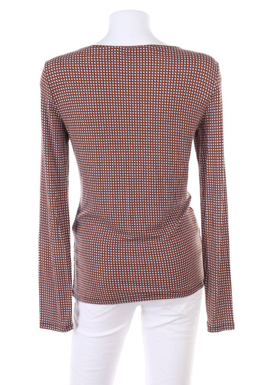 Carou Max Mara WEEKEND Longsleeve-Shirt mit Wasserfall-Ausschnitt Weihnachtsangebot