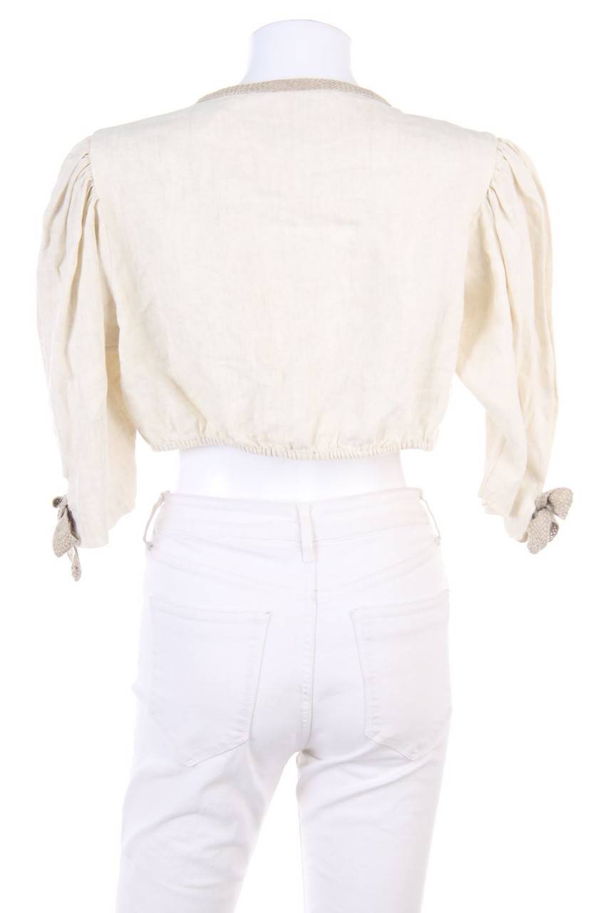 Carou SPORTALM KITZBÜHEL Cropped-Trachten-Bluse aus Leinen Bestseller