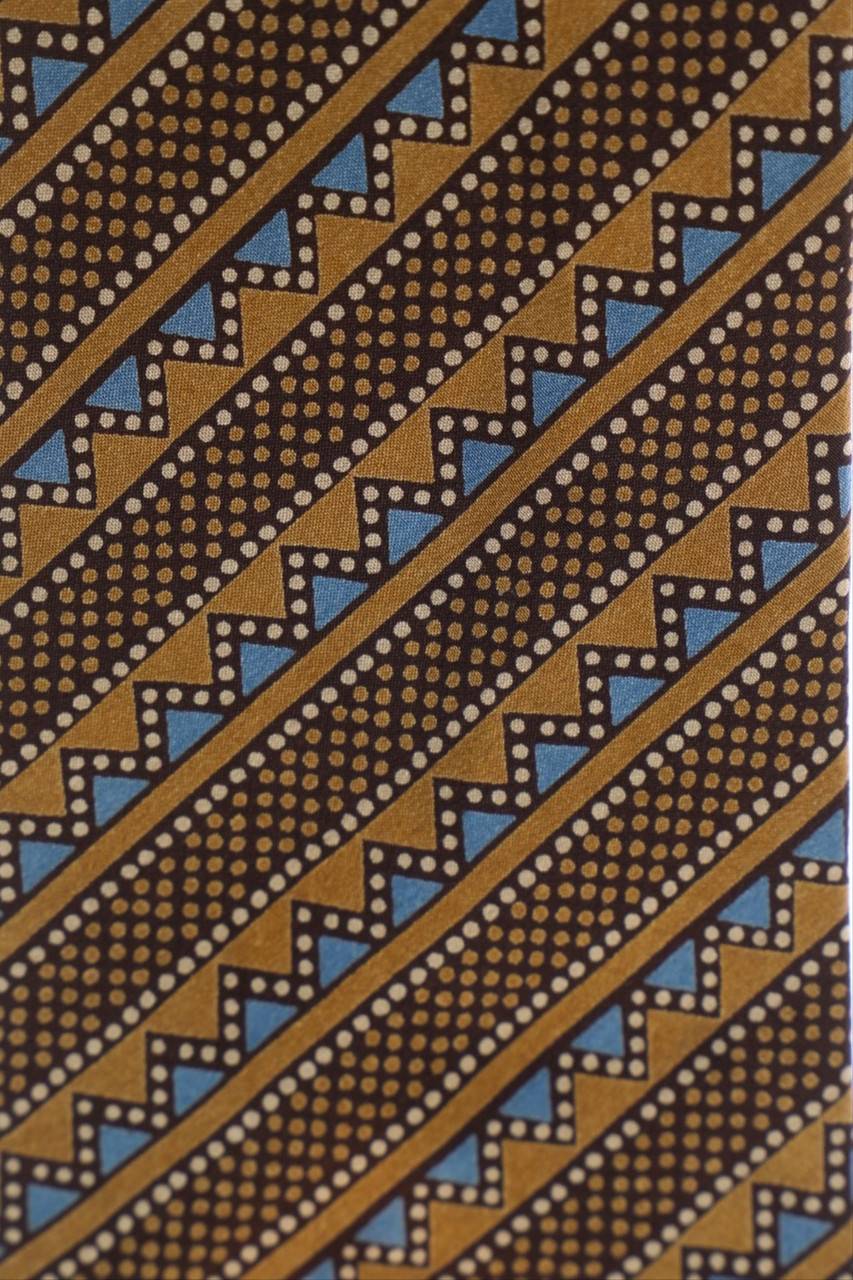 Carou Christian Dior MONSIEUR Seiden-Krawatte mit Geo-Print Riesige Rabatte