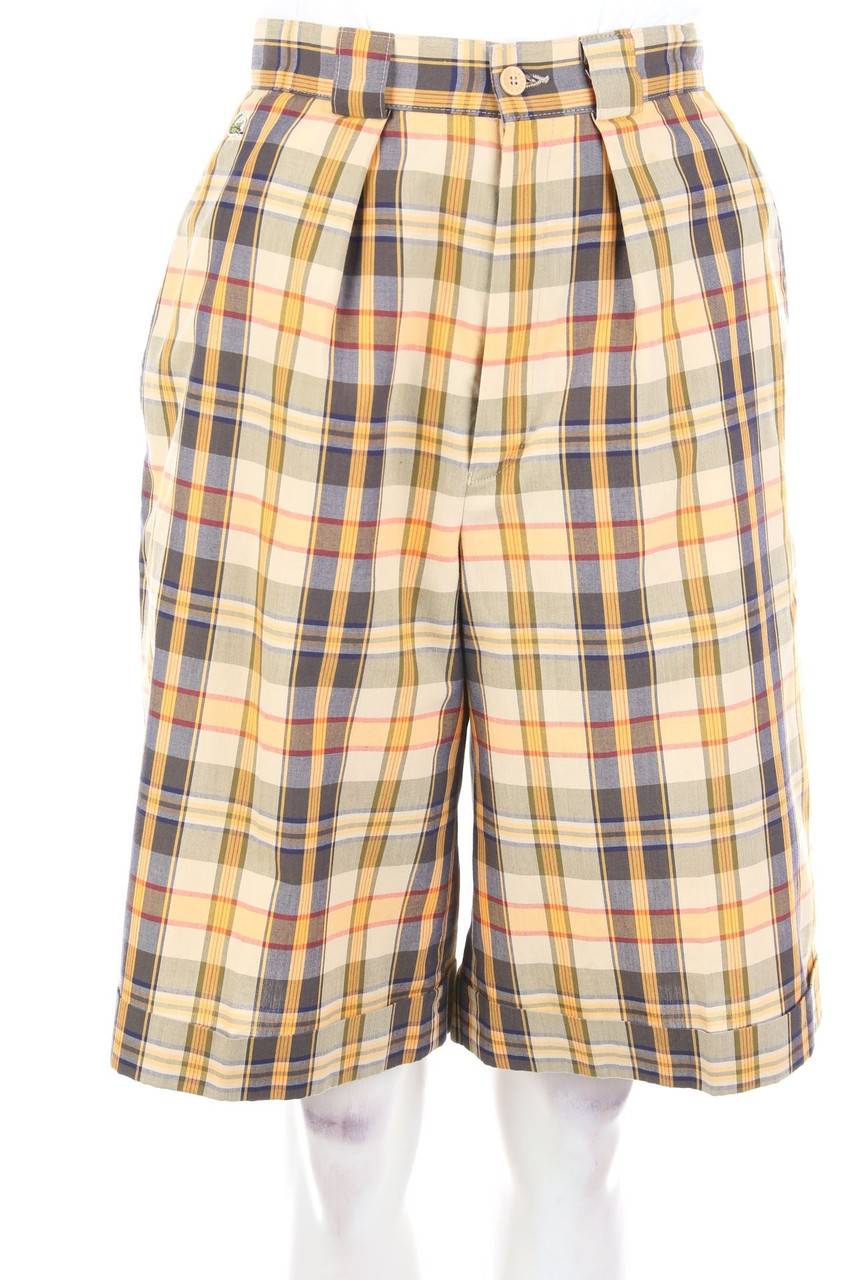 Carou CHEMISE LACOSTE Vintage-Bermuda-Shorts mit Karo-Muster