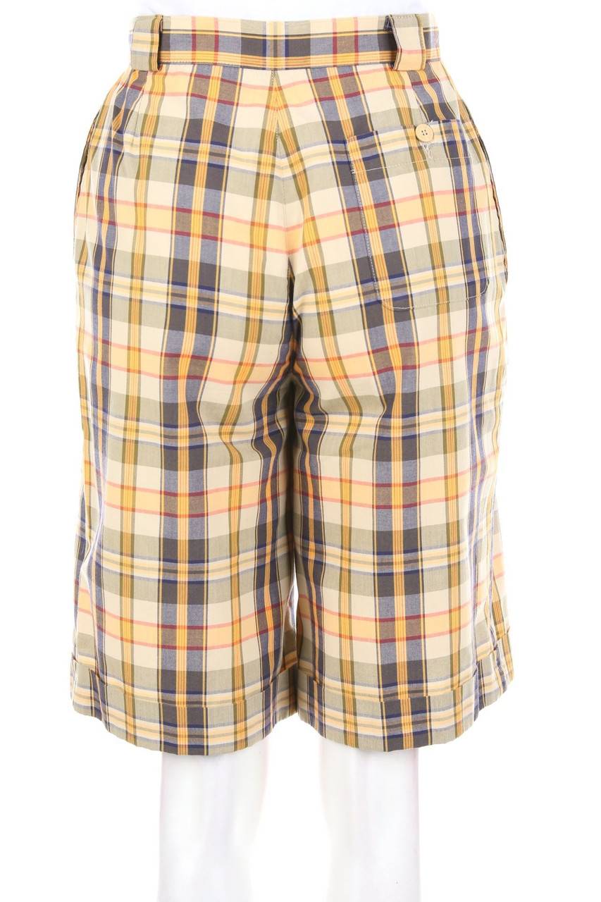 Carou CHEMISE LACOSTE Vintage-Bermuda-Shorts mit Karo-Muster Kostenloser Versand