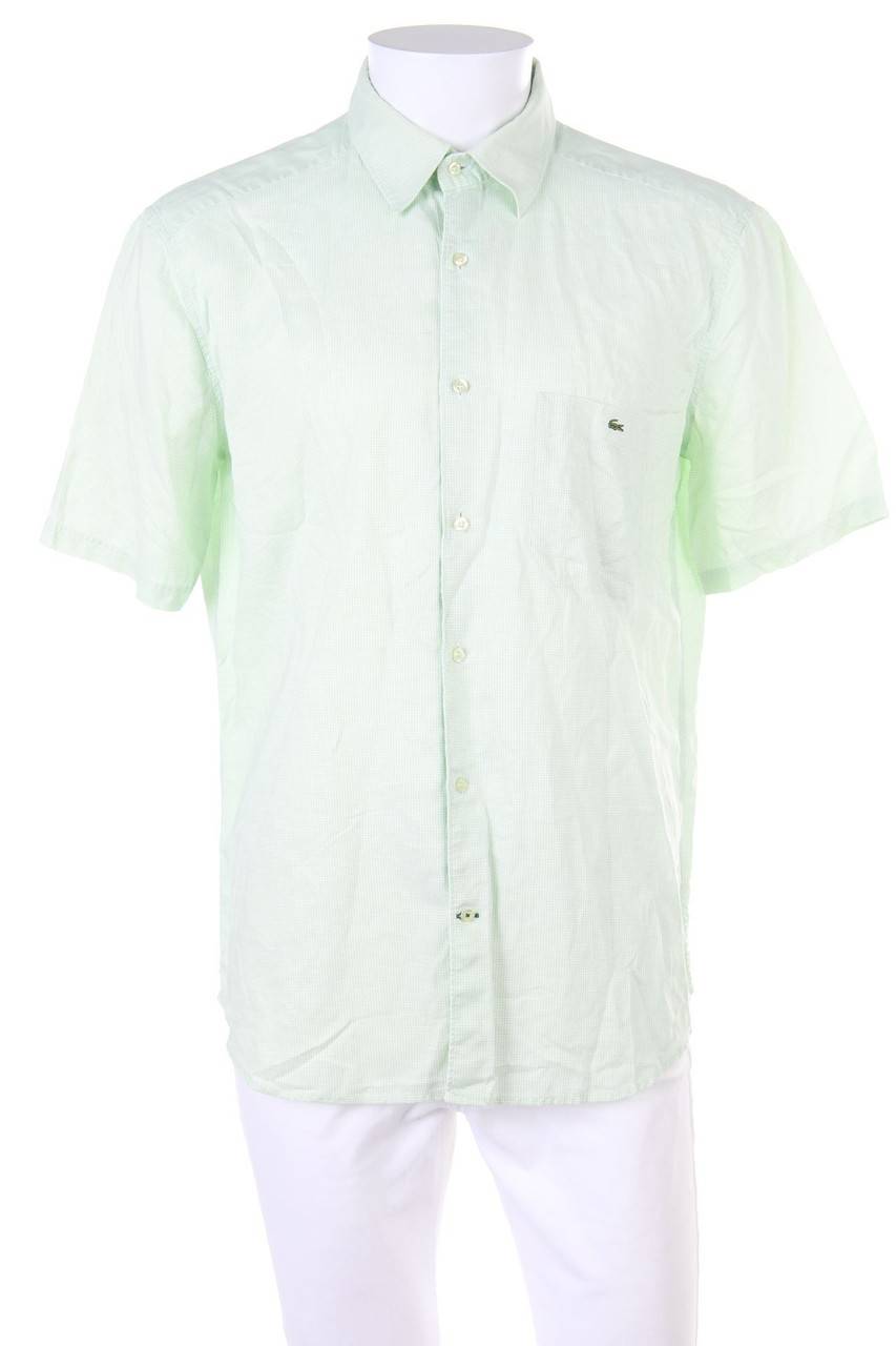 Carou LACOSTE Kurzarm-Hemd mit Leinen Cyber Monday