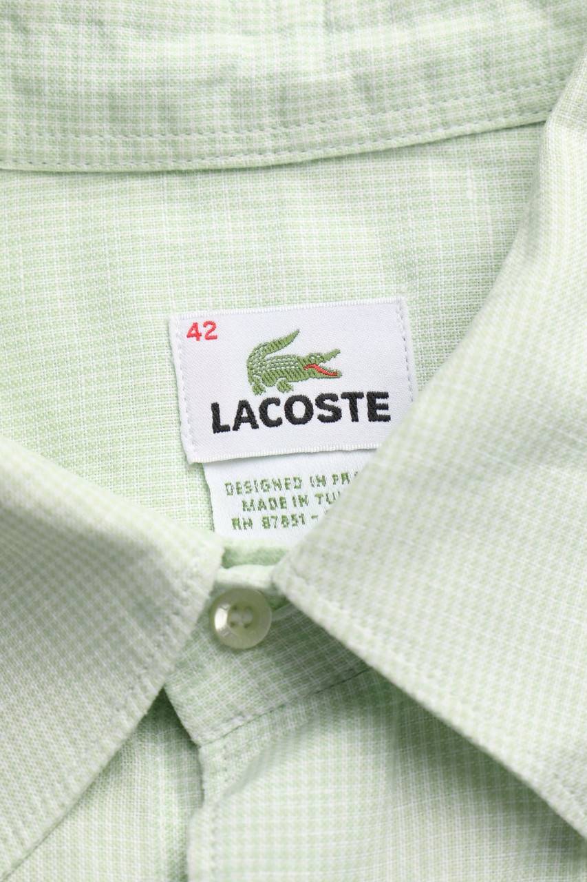 Carou LACOSTE Kurzarm-Hemd mit Leinen Cyber Monday