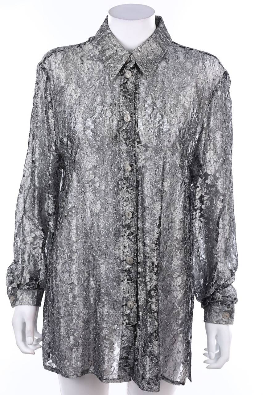 Carou Ohne Label Spitzen-Hemd-Bluse Weihnachtsangebot