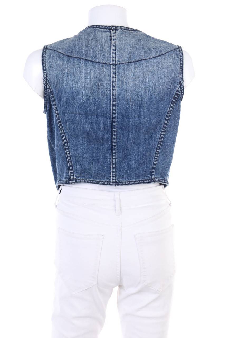 Carou Lois Denim-Weste mit Stickereien Muttertagsangebot