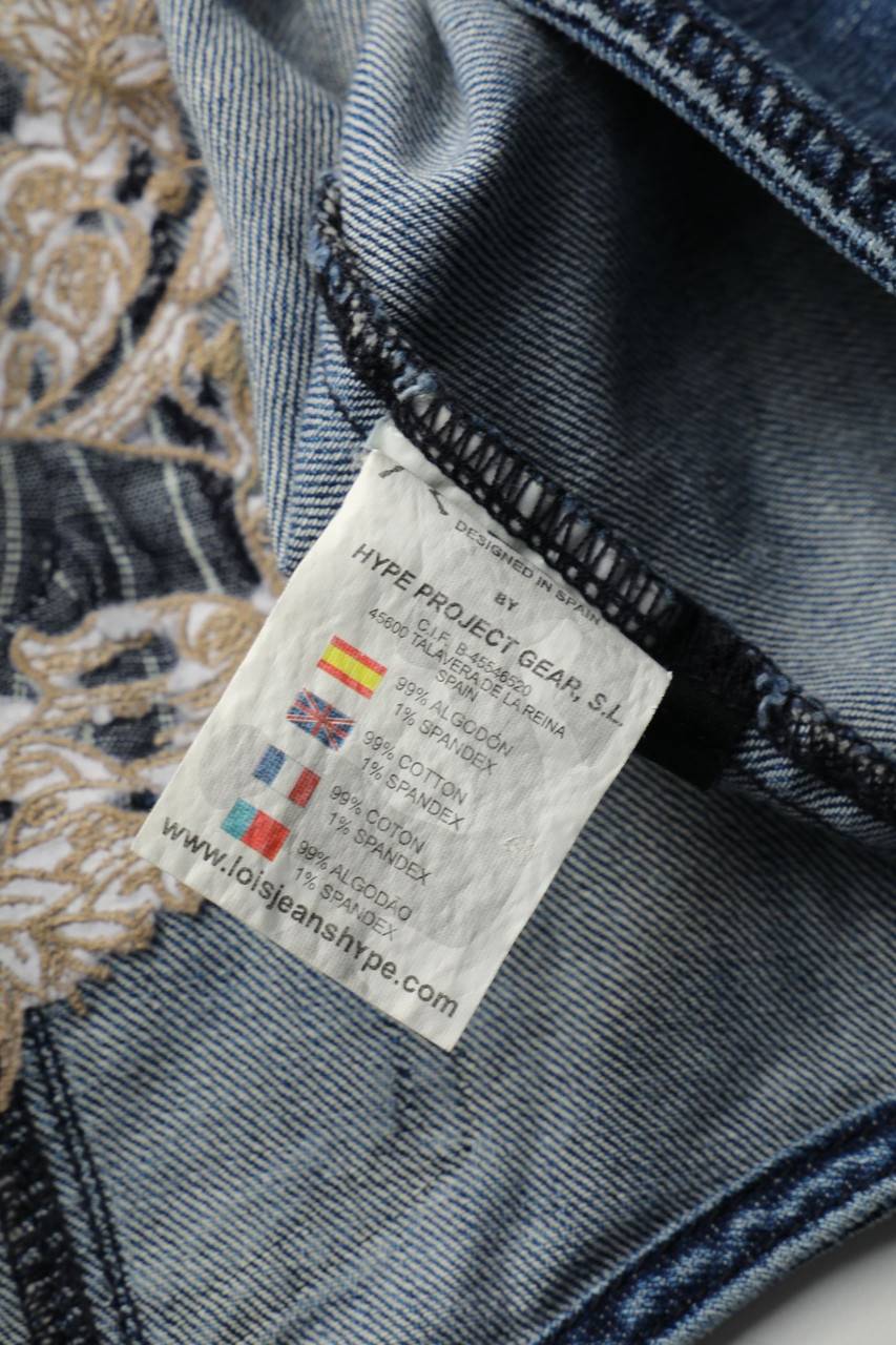 Carou Lois Denim-Weste mit Stickereien Muttertagsangebot