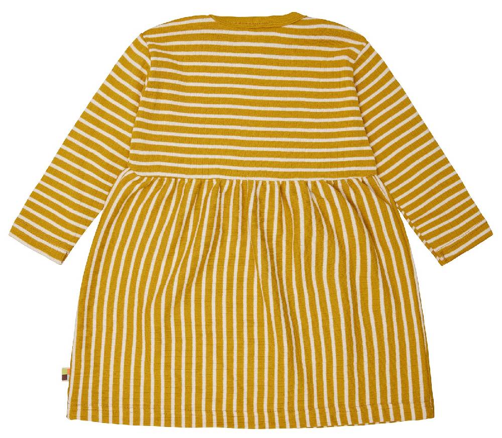 Loud Proud Kleid langarm gestreift mit Rippe Blitzangebot