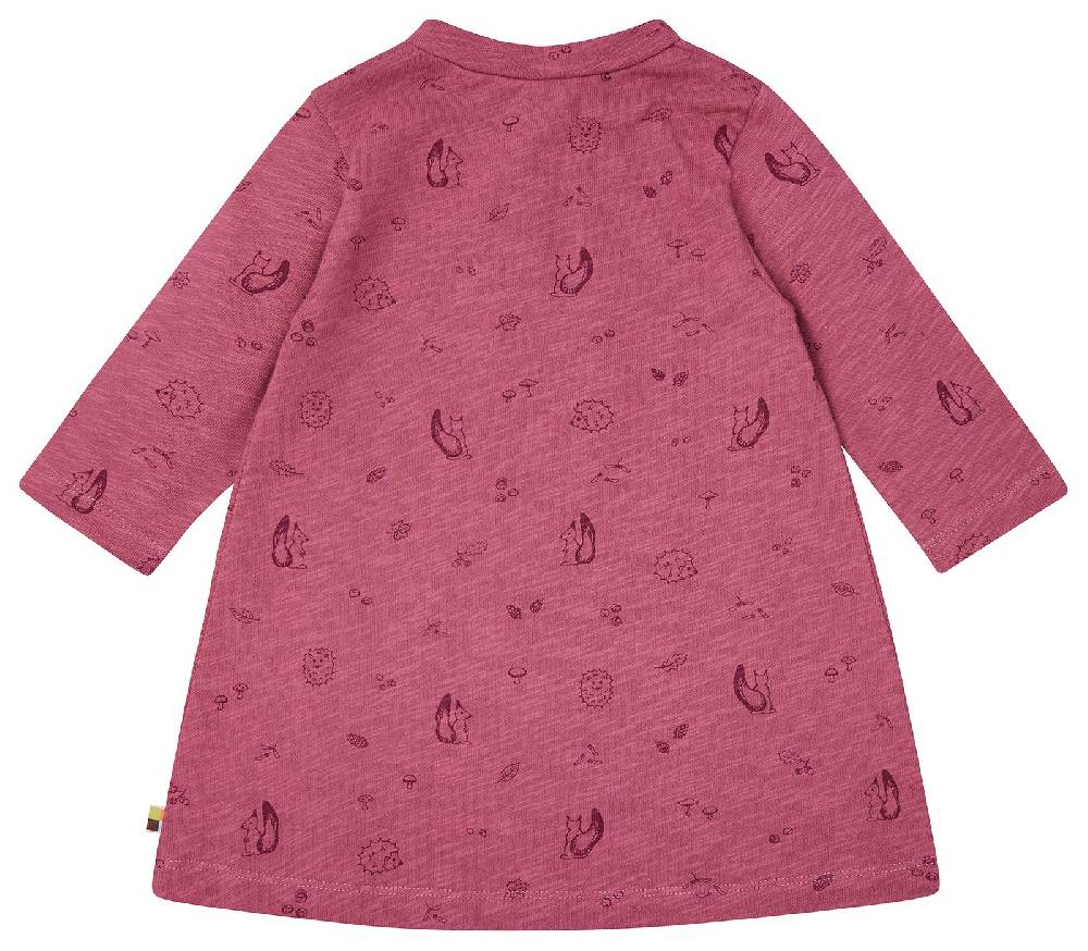 Loud Proud Kleid Slub Jersey mit Druck Räumungsverkauf