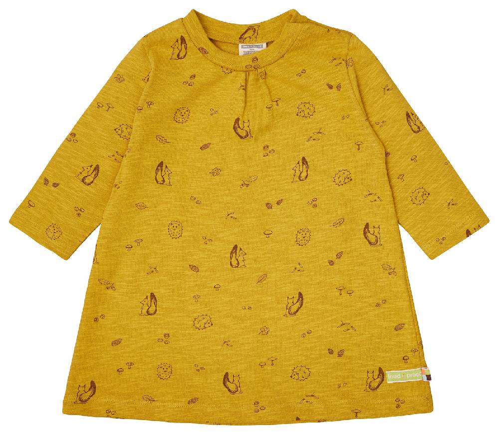 Loud Proud Kleid Slub Jersey mit Druck Tägliche Deals