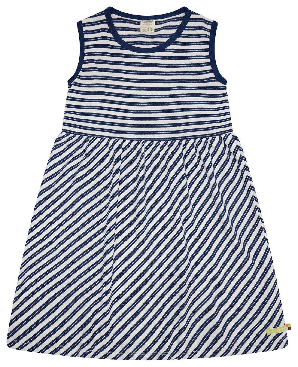 Loud Proud Kleid Streifen mit Leinen Letzter Tag