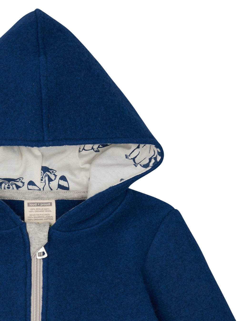Loud Proud Wollfleece-Jacke mit Kapuze Bis zu 65% Rabatt