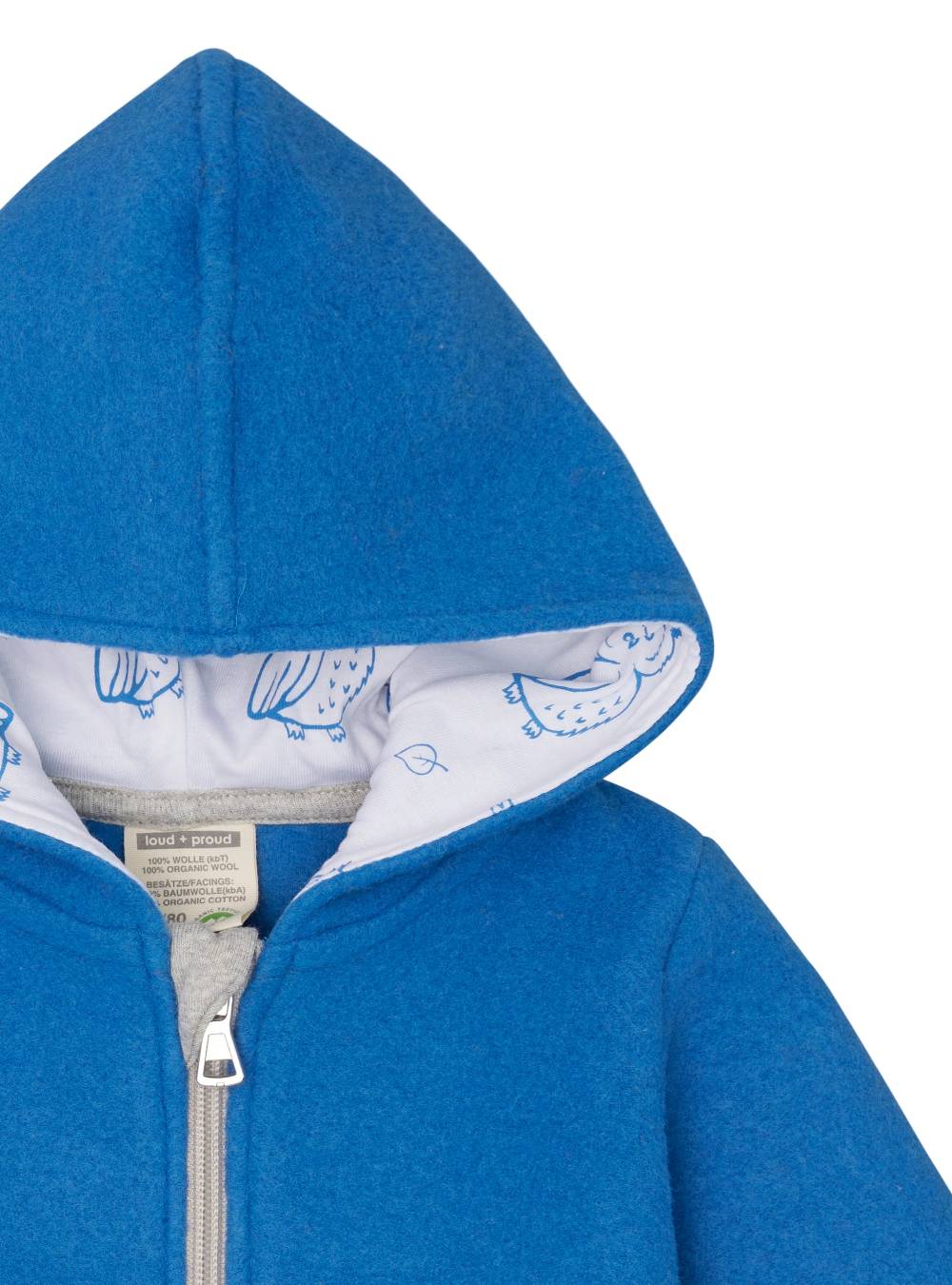 Loud Proud Wollfleece-Jacke mit Kapuze Bis zu 55% Rabatt