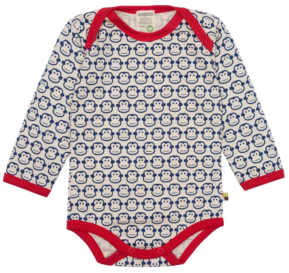 Loud Proud Body Langarm mit Druck Affen Weihnachtsangebot