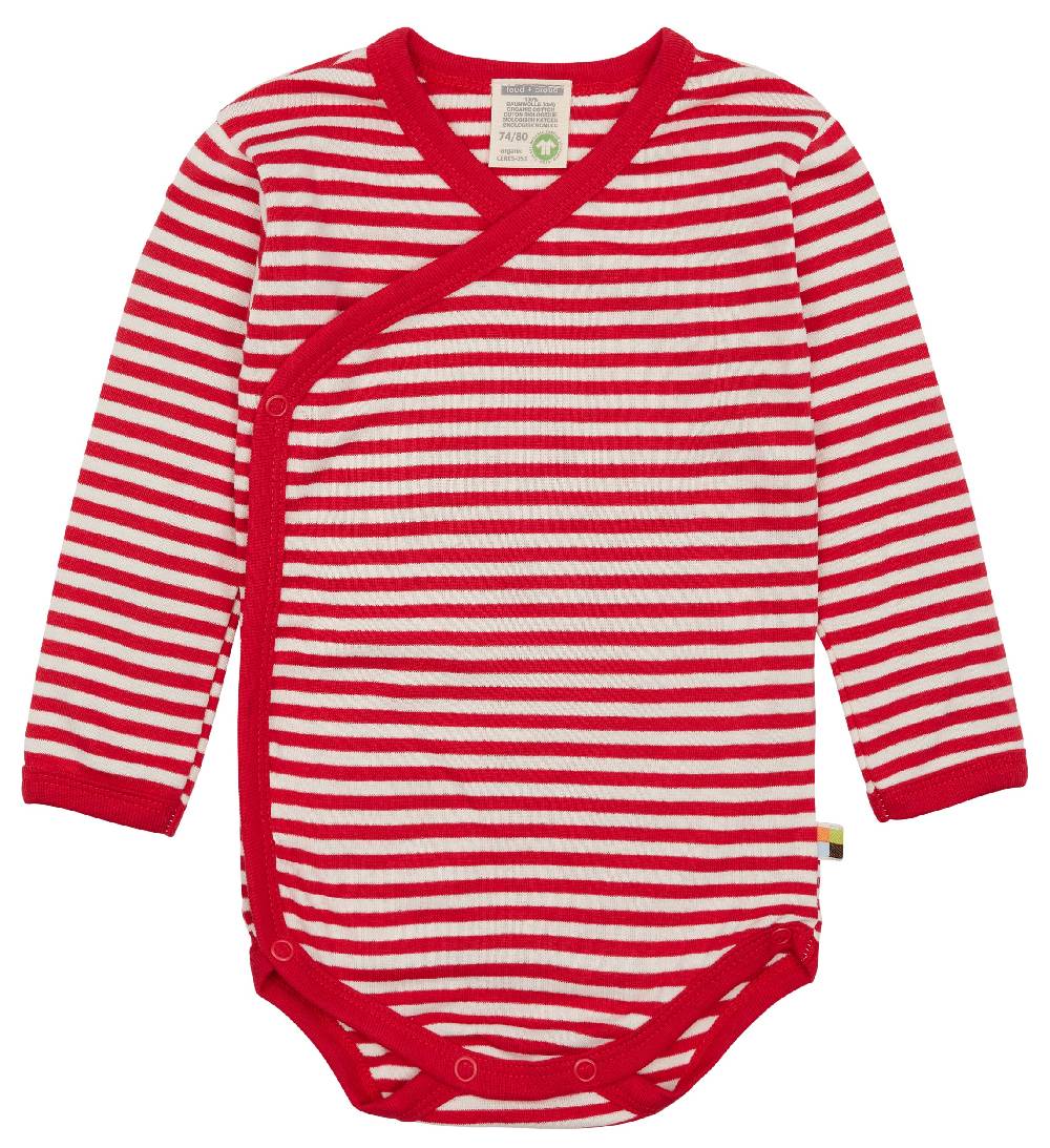 Loud Proud Wickelbody langarm gestreift mit Rippe Bis zu 50% Rabatt