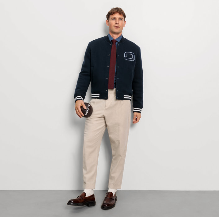 ﻿Oblymp Casual WirkBlouson, Marine 50% Rabatt mit kostenlosem Versand