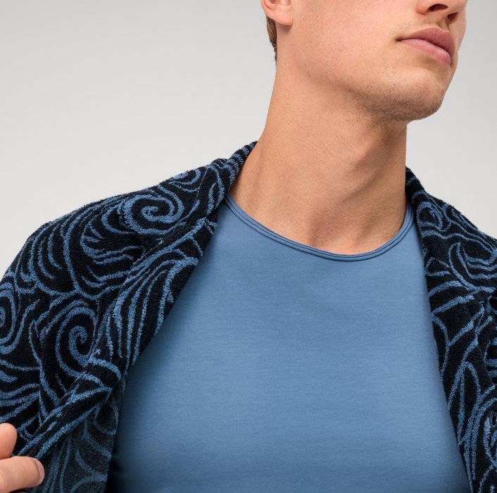 Oblymp Casual WirkT-Shirt, Rauchblau Clearance-Verkauf