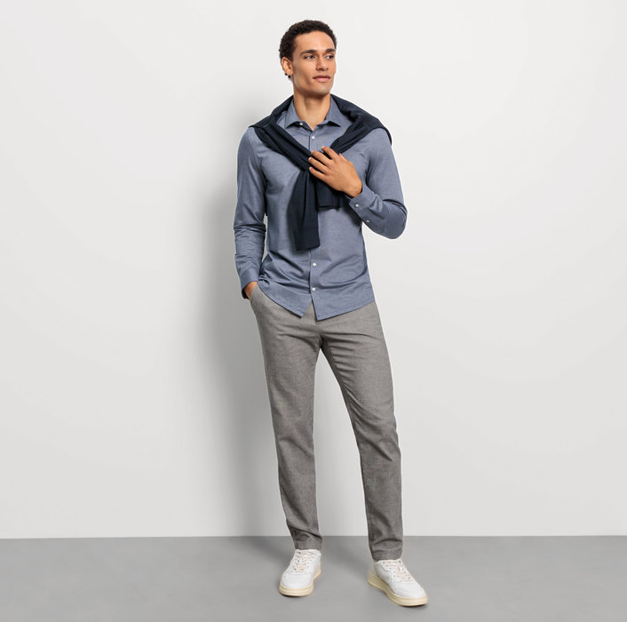 Oblymp No. Six 24/SevenBusinesshemd, super slim, Modern Kent, Marine Begrenzt auf 3 Tage