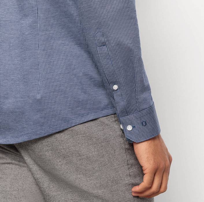 Oblymp No. Six 24/SevenBusinesshemd, super slim, Modern Kent, Marine Begrenzt auf 3 Tage