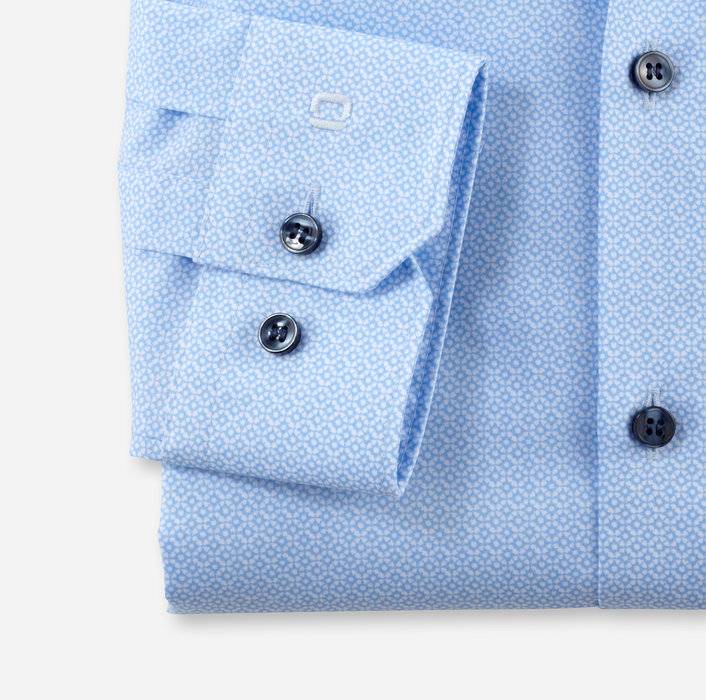 Oblymp No. SixBusinesshemd, super slim, Modern Kent, Bleu zollfrei