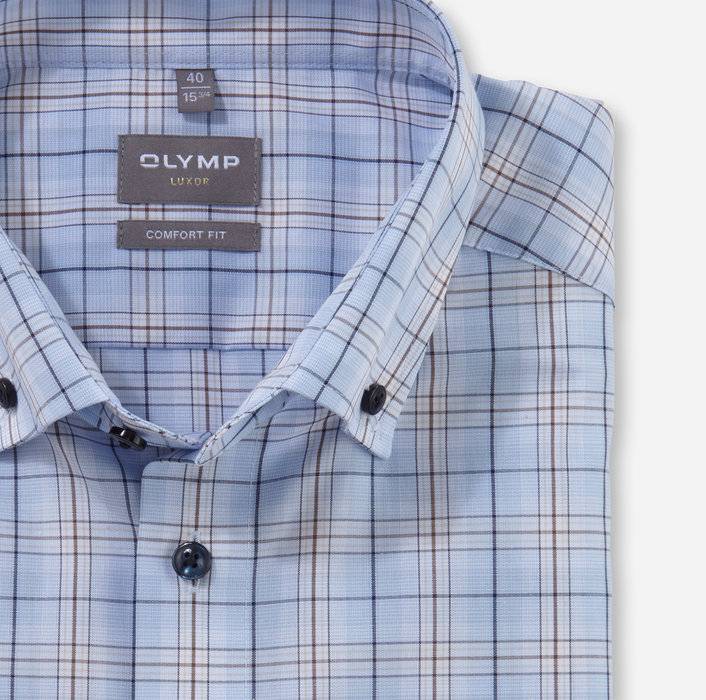 Oblymp Luxor, Businesshemd, comfort fit, Button-down, Bleu Black Friday
