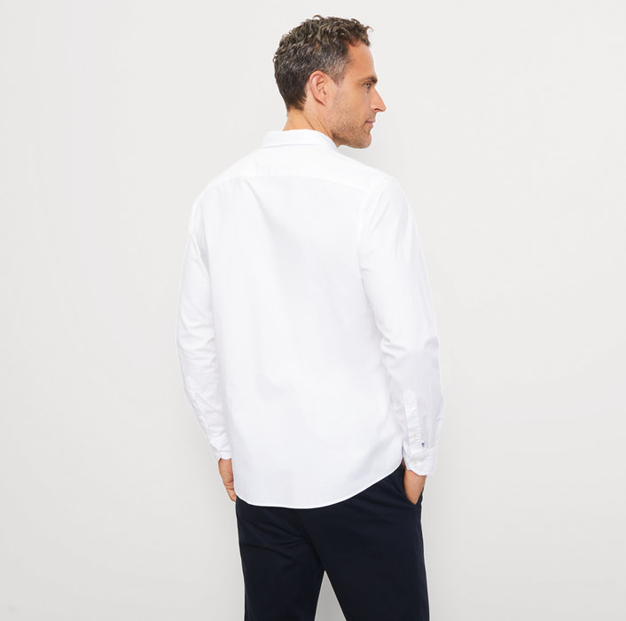 Oblymp Casual, Freizeithemd, regular fit, Button-down, Weiß Neueste Mode