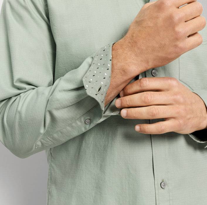 Oblymp CasualFreizeithemd, regular fit, Kent, Grau-Grün Saisonale Angebote
